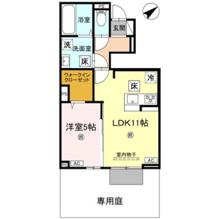 D-ROOM上滝野の物件間取画像